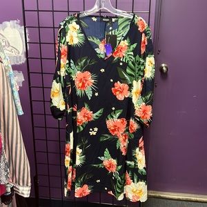 💜Roosey Blue Long Sleeve Sundress L